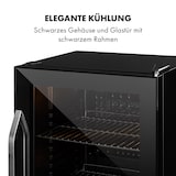 thumbnail of Beersafe XXL Onyx Kühlschrank 80 Liter 3 Böden Panoramaglastür Schwarz