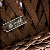 thumbnail of Rijoka Hangstoel Dubbel Eggy Rope Schommelstoel – Bruin Rattan - 2persoons - Donker Grijs kussen - Bruin Frame