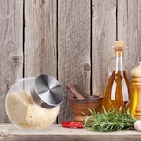 thumbnail of Relaxdays Bonbongläser, 4er Set, 1,5 L, Vorratsgläser für Süßigkeiten, Lebensmittel, Candy Bar, Edelstahl-Deckel, klar