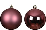thumbnail of 12 Weihnachtskugeln Kunststoff 6cm Christbaumkugeln - Weihnachtsbaumkugeln Christbaumschmuck Weihnachtsbaumschmuck bruchsicher Dunkelrosa