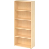 thumbnail of bümö Regal Ahorn, Standregal aus Holz für 5 Ordnerhöhen - Bücherregal 80 cm breit, Aktenregal für Ordner & Bücher, Büroregal, Holzregal, Ordnerregal,