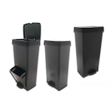 thumbnail of Cubo de reciclaje con tres cubetas y separador extraíble. Modelo: CUB939