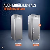 thumbnail of GastroHero Gastronomie Kühlschrank ECO 650 GN 2/1 – 605 Liter Volumen, Edelstahlgehäuse, 3 höhenverstellbare Böden, abschließbar