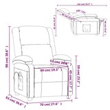 thumbnail of vidaXL Massagesessel Dunkelgrün Samt