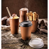 thumbnail of 3x Mehrweg Heißgetränkebecher Kaffeebecher Coffee to go inkl. Domdeckel - 400 ml