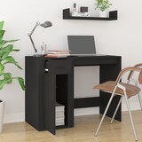 thumbnail of vidaXL Schreibtisch Schwarz 100x49x75 cm Holzwerkstoff