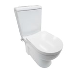 thumbnail of Stand-WC Bidet/Taharet Kombination inkl. Armatur heiß/kalt + Spülkasten + Deckel + Spülventil Komplett-Set