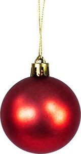 thumbnail of 30tlg. Christbaumkugeln / Weihnachtskugeln rot Ø 4/5/6/7cm