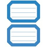 thumbnail of HERMA Buchetiketten, blaue Randgestaltung, 76 x 35 mm