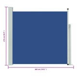thumbnail of vidaXL Seitenmarkise Ausziehbar 170x300 cm Blau