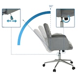 thumbnail of Bürostuhl / Drehstuhl / Schalenstuhl SOLAO CORD Stoff grau hjh OFFICE