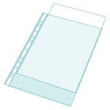 thumbnail of Exacompta - Réf. 5834E - 5 sachets de 20 pochettes perforées avec coins biseautés concues pour classeur Exactive réf 56034E - Format à classer A4