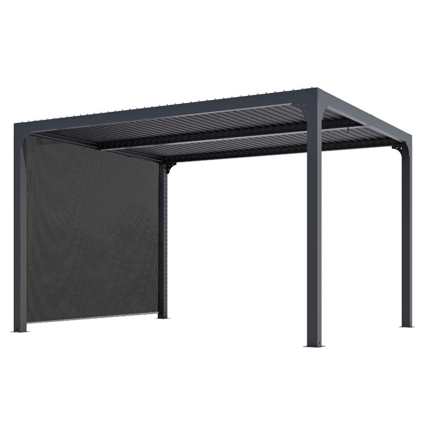HABRITA Pergola Bioclimatique 10.8m² Gris Anthracite per3630rbi