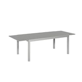 thumbnail of Merxx Semi Ausziehtisch, 200 (300) x 110 cm, Aluminium/Glas, Silber