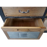 thumbnail of Apotheker-Schrank HWC-A43, Kommode, Tanne Holz massiv Vintage Shabby-Look 100x110x32cm