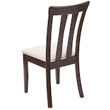 thumbnail of Juego de 2 sillas de comedor HWC-G46, silla de cocina silla, tela/textil madera maciza ~ estructura oscura, beige