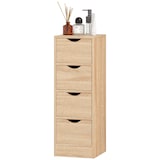 thumbnail of HOMCOM Mobile Bagno Salvaspazio 4 Cassetti in Stile Nordico Legno
