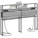 thumbnail of vidaXL Stauraum-Kopfteil mit Regal Grau Sonoma 135 cm Holzwerkstoff