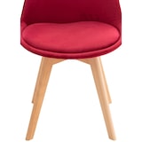 thumbnail of Set De 4 Sillas De Comedor Linares Rojo/Terciopelo