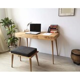 thumbnail of Ócrea Secretária em Madeira de Pinho Maciço - 2 gavetas - 100 x 50 Cm