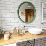 thumbnail of Relaxdays Badaccessoires Bambus, 3-teiliges Badezimmer Set aus Seifenspender, Seifenschale u. Zahnbürstenhalter, natur