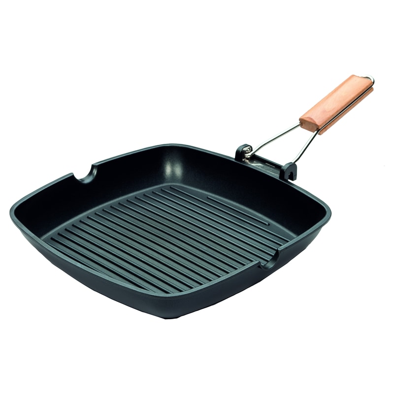 Tarrington House Grillpfanne, Aluguss, 28 x 28 cm, 2-Fach Dupont Antihaftbeschichtung, Backofenfest