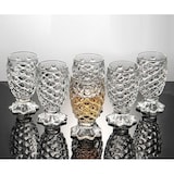 thumbnail of 6 Trinkgläser Set 180ml 6 Gläser Glas Wasser Limonade Vintage Cognac Wein Retro