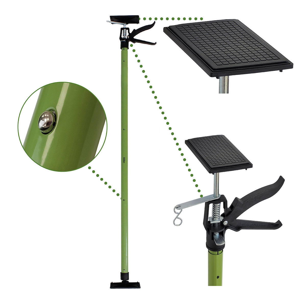 Profi Einhandstütze Montagestütze Deckenstütze Teleskopstütze bis 290cm