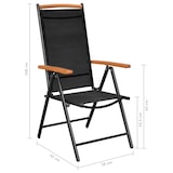 thumbnail of Helloshop26 - Juego de comedor para jardín exterior de 9 piezas de aluminio negro 02_0014063