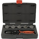 thumbnail of TOOLCRAFT PZ-505 818645 Crimpzange 7teilig Koaxial-Steckverbinder BNC, TNC, LWL-Stecker RG6, RG8, RG