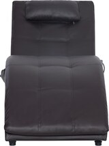 thumbnail of vidaXL Massage Chaiselongue mit Kissen Braun Kunstleder