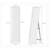 thumbnail of COSTWAY Espelho de corpo inteiro 2 em 1, espelho de pé e espelho de parede com moldura de madeira, espelho de vestir