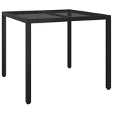 thumbnail of vidaXL 3-tlg. Garten-Essgruppe mit Kissen Schwarz Poly Rattan