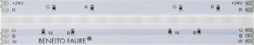 Beneito & Faure FINE Serie 5m LED-Streifen 24W RGB+2700K IP67 - Professionelle wasserdichte LED-Beleuchtung für den Innen- und Außenbereich