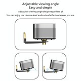 thumbnail of Support Mural Vidéoprojecteur Pliable Réglable En Alliage D'Aluminium Argenté Gris YONIS