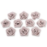 thumbnail of Satinrosen 3cm 10 Stück Stoffblumen zum Basteln Dekorieren Hochzeit Geschenkverpackung Blütendeko Tischdeko Handarbeit Stoffrosen Deko Blumen