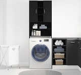 thumbnail of vidaXL Waschmaschinenschrank Schwarz Eichen-Optik 64x25,5x190 cm