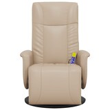 thumbnail of vidaXL Massagesessel mit Fußteil Cappuccino-Braun Kunstleder
