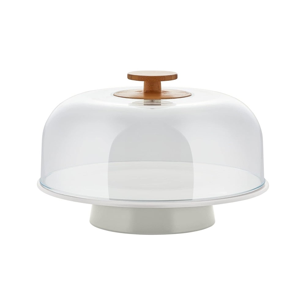 mattina, keramik-tortenständer mit pmma-glocke, Alessi