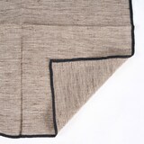 thumbnail of Bazar Bizar Servet van linnen 45x45 cm beige melange met zwarte rand