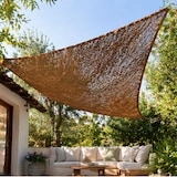 thumbnail of Toldo vela triangular coco 3,5x3,5x3,5 m reforzado 60% ocultación exterior
