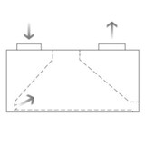 thumbnail of Induktionshaube in Kastenform 2000 mm tief (Breite 2800 mm) ohne Motor