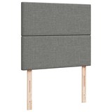 thumbnail of vidaXL Boxspringbett mit Matratze & LED Dunkelgrau 120x190 cm Stoff