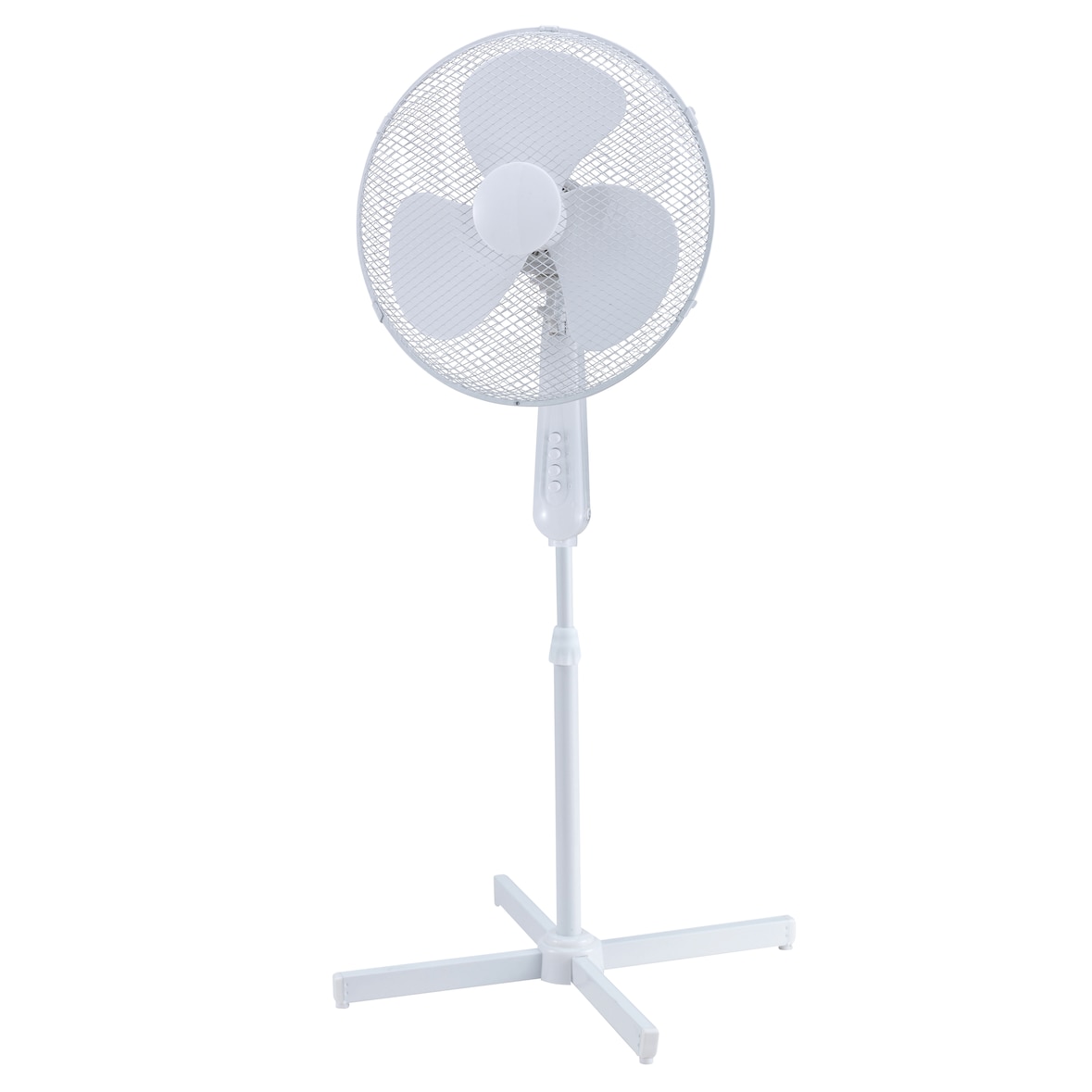 aro Ventilador de pie SF3619C, plástico / metal, 62 x 62 x 120 cm, Ø 36 cm, 50 W, blanco