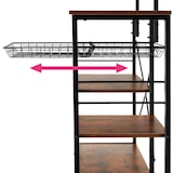 thumbnail of tectake Estantería para cocina Crawley 90x40x131,5cm  Madera Industrial Oscura, Rústica