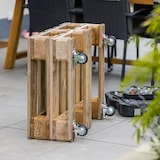 thumbnail of HMF 6790 Schwerlastrollen mit Bremse aus Vollgummi, 4 Stück, 100 mm, bis 280 kg, Schwarz