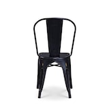 thumbnail of Lot de 4 chaises en métal noir mat style industriel - Effet vieillit