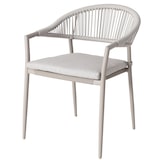 thumbnail of METRO PROFESSIONAL Stapelstoel met armleuningen, incl. kussen, staal/polyrattan/polyester, champagne