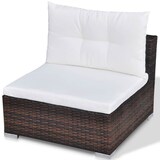 thumbnail of vidaXL 10-tlg. Garten-Lounge-Set mit Auflagen Poly Rattan Braun