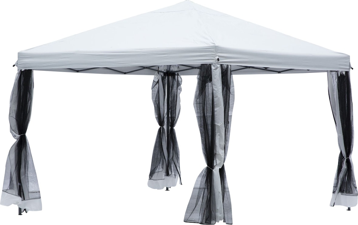 Carpa Plegable 3x3m Paredes de Mosquitera Extraíbles con Cremallera para Jardín